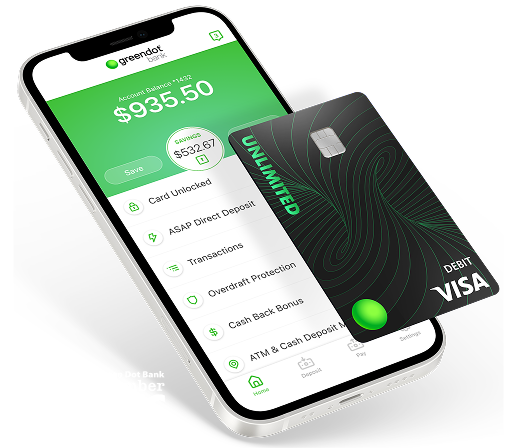 Green Dot Unlimited card and mobile app